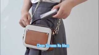 frasco para limpeza de tela