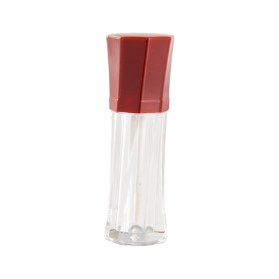 Várias Cores Octogonal Portátil Plastic Lip Glaze Tube Forma Redonda em Material de Alumínio / Plástico