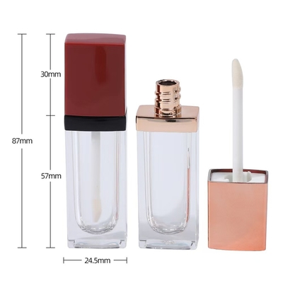 Gloss de lábios Tubos Nome do item 3.5ml Forma quadrada Bastão vazio com cor e logotipo personalizados