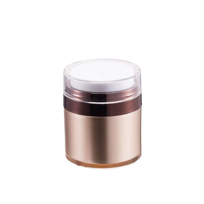 50G Jar recarregável de acrílico sem ar Impressão de tela de seda personalizada com jarro interno de substituição e conjunto completo
