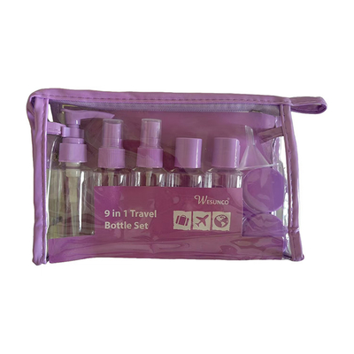 Suporte de personalização 60 ml de garrafas de cuidados pessoais de viagem
