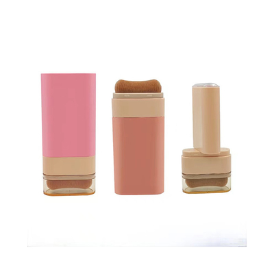 20 ml de plástico de desodorante / blush stick recipiente com escova conveniente para aplicação de desodorante