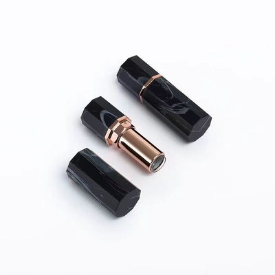 Casos de batom vazios de luxo personalizados em forma de hexágono