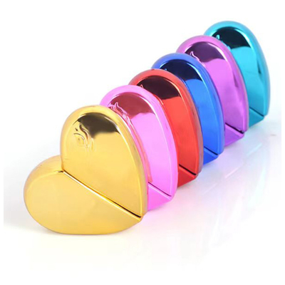 30 ml de luxo, em forma de coração, frasco de perfume com cores pintadas.