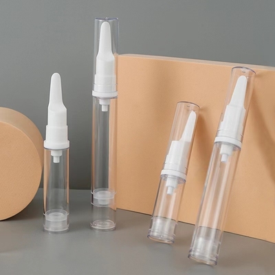Frasco de bomba airless de creme para olhos de 15ml personalizado com cabeça especial usado para cosméticos