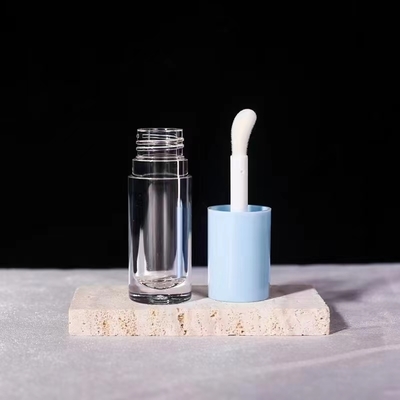 Tubo de gloss labial cilíndrico de 6ml com tampa de rosca no mercado