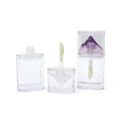 Forma de montanha 3,5 ml AS Material plástico tubo de brilho labial utilizado para embalagem cosmética