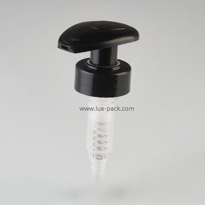 Bomba de loção de plástico esquerda-direita de 24 mm e 28 mm com cor personalizada