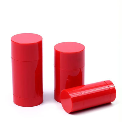 Bastão de desodorante vazio de plástico reciclável de 15g-100g para cuidados com a pele