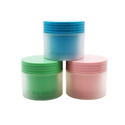 Cor personalizada 80g Matt Dupla camada PP plástico Jar de creme redondo com 20 dias de tempo de entrega