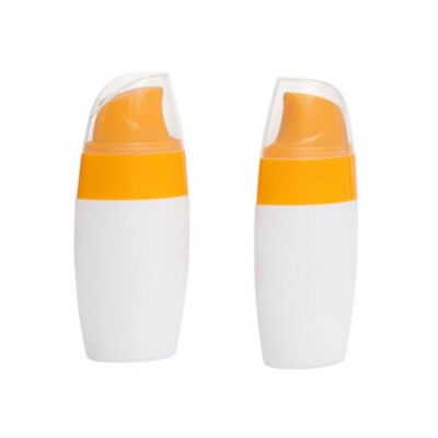 Garrafa de protetor solar à prova de vazamento de 50 ml com cores personalizadas para viagens e uso cosmético