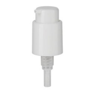 Dispensador de bomba de creme à prova de vazamento de 24 mm de casca dupla de moagem externa para garrafas cosméticas