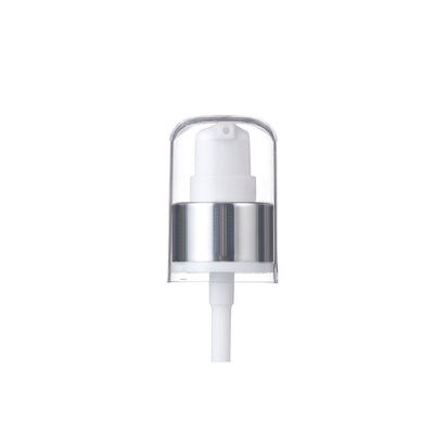 Bomba de Creme Cosmético com Tamanho de Gargalo 20/410 e 24/410 com Impressão UV e Fechamento Rosqueável Bomba de Loção Plástica
