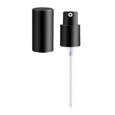 Bomba de creme anti-vazamento de 24/28mm com tampa protetora completa para frascos cosméticos