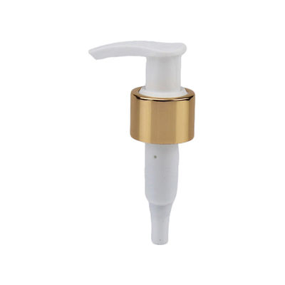 24/410 28/410 Bomba de alumínio ouro cosmético Dispensador de emulsão de plástico para lavagem manual garrafa Bomba de loção recarregável para lavagem corporal