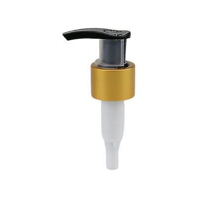 24/410 28/410 Bomba de alumínio ouro cosmético Dispensador de emulsão de plástico para lavagem manual garrafa Bomba de loção recarregável para lavagem corporal