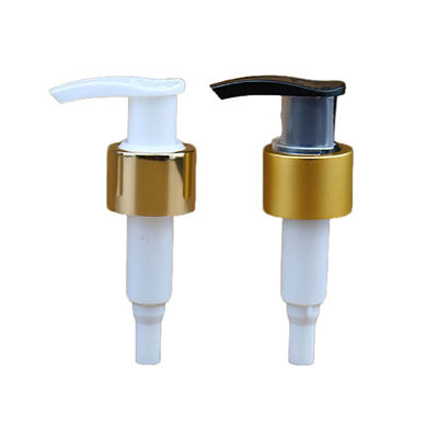24/410 28/410 Bomba de alumínio ouro cosmético Dispensador de emulsão de plástico para lavagem manual garrafa Bomba de loção recarregável para lavagem corporal