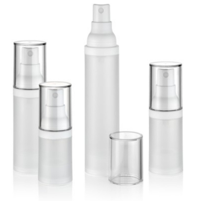 Garrafa transparente sem ar de 50 ml de alta qualidade para cuidados pessoais com creme líquido