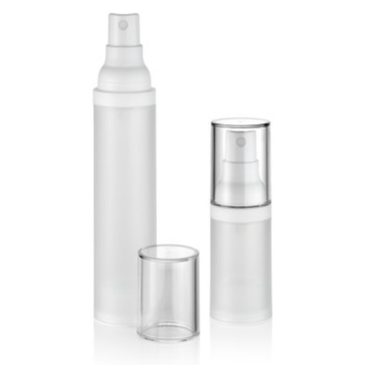 Garrafa transparente sem ar de 50 ml de alta qualidade para cuidados pessoais com creme líquido