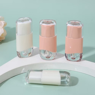 Tubo de esmalte de lábio oval 2.3ml cor pode ser personalizada com escova