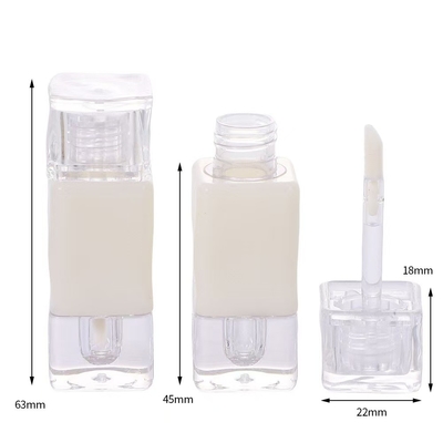 Diamante branco 2.6ml tubo de esmalte labial com escova, a cor pode ser personalizada