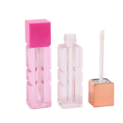 Tubo irregular de esmalte labial de 3,5 ml com escova de várias cores