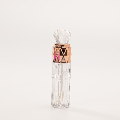 Desenho exclusivo, modelo de diamante, tubo plástico de esmaltamento de lábios com muitas cores