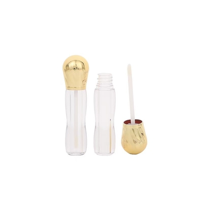 Cabeça de metal grande com escova plástico 4,5 ml tubo de esmalte labial high-end