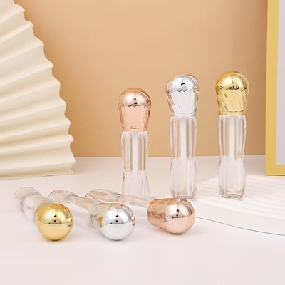 Cabeça de metal grande com escova plástico 4,5 ml tubo de esmalte labial high-end
