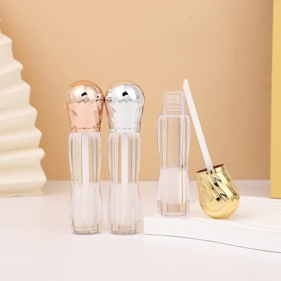 Cabeça de metal grande com escova plástico 4,5 ml tubo de esmalte labial high-end