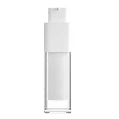 Fabricação de frasco sem ar de 30 ml com capacidade de cor personalizada para cuidados com a pele