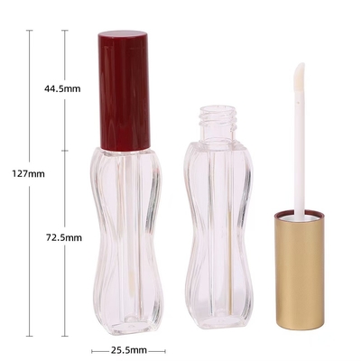 Logotipo de impressão de tela 5 ml Tubo de esmalte de lábios de plástico para todos os tipos de pele