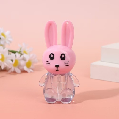 Tubo de esmalte de lábio de coelho portátil com escova de cores personalizáveis e fácil de transportar