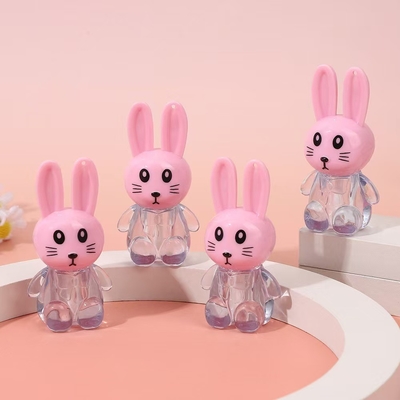 Tubo de esmalte de lábio de coelho portátil com escova de cores personalizáveis e fácil de transportar