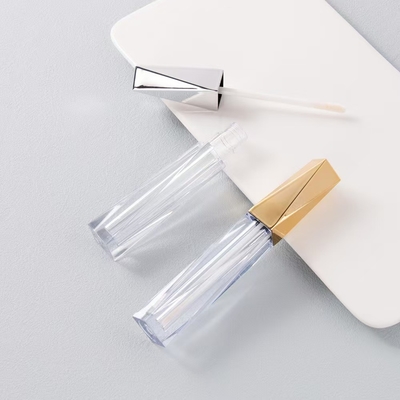 4.5 ml Tubo de esmalte labial de cor personalizada com aplicador de vareta de forma irregular