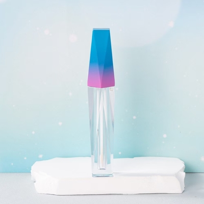 4.5 ml Tubo de esmalte labial de cor personalizada com aplicador de vareta de forma irregular