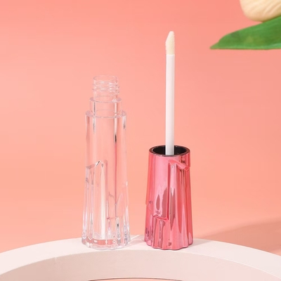 Tubo de plástico em forma de saia de 6 ml com escova para fácil transporte e conveniente impressão na tela