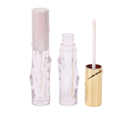 Tubo de vidro de tampa de metal de esmaltes de lábios em tamanho de 4,5 ml para aplicação perfeita de cor de lábio