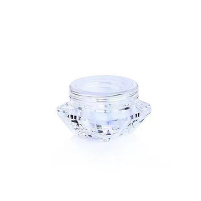 Cor transparente 20g frasco de creme de plástico para cosméticos de cuidados com a pele