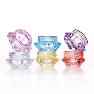 Cor transparente 20g frasco de creme de plástico para cosméticos de cuidados com a pele
