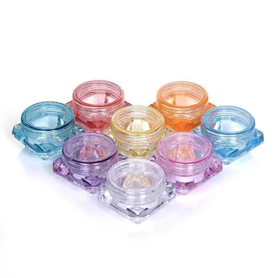 Cor transparente 20g frasco de creme de plástico para cosméticos de cuidados com a pele