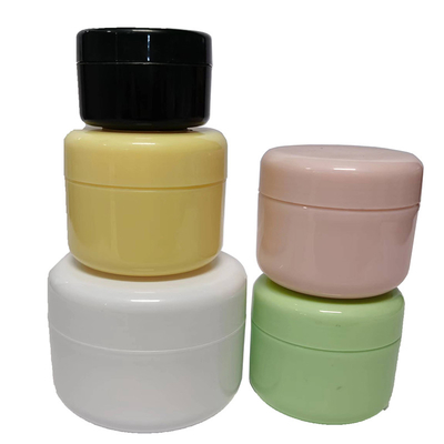 Várias cores 50g frasco de creme de plástico para cuidados da pele e cuidados pessoais