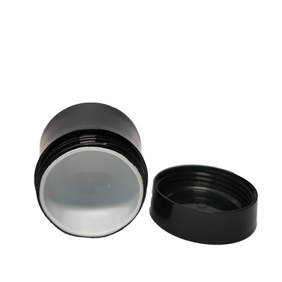Frasco de creme de plástico oval 50g com parede interna para cosméticos de cuidados com a pele