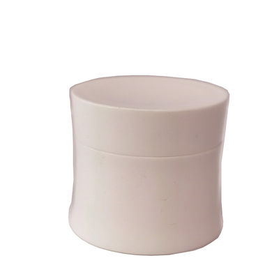 Frasco de creme de plástico oval 50g com parede interna para cosméticos de cuidados com a pele