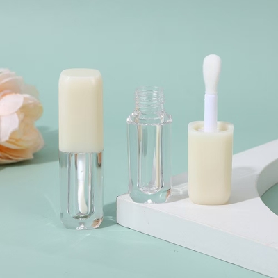 Tubo de esmalte de lábio em forma quadrada Compacto e atraente