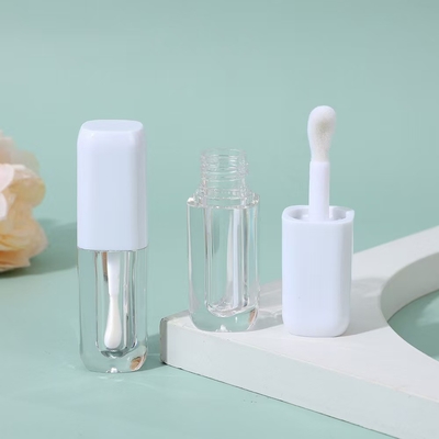 Tubo de esmalte de lábio em forma quadrada Compacto e atraente