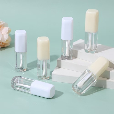 Tubo de esmalte de lábio em forma quadrada Compacto e atraente