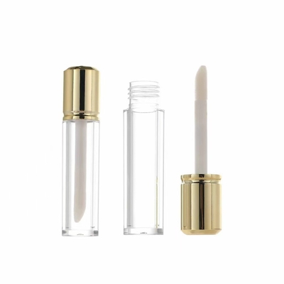 Tubo de esmalte de lábios redondo de tapa curta de 6 ml pode ser personalizado com logotipo