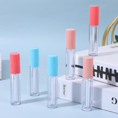 PETG tubos de esmaltes de lábios são de cores vivas e podem ser personalizados com logotipos
