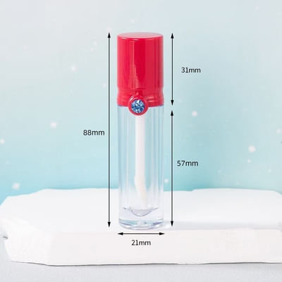 Tubo plástico de 4 ml com tampa de perfuração, cor personalizável e logotipo impresso.